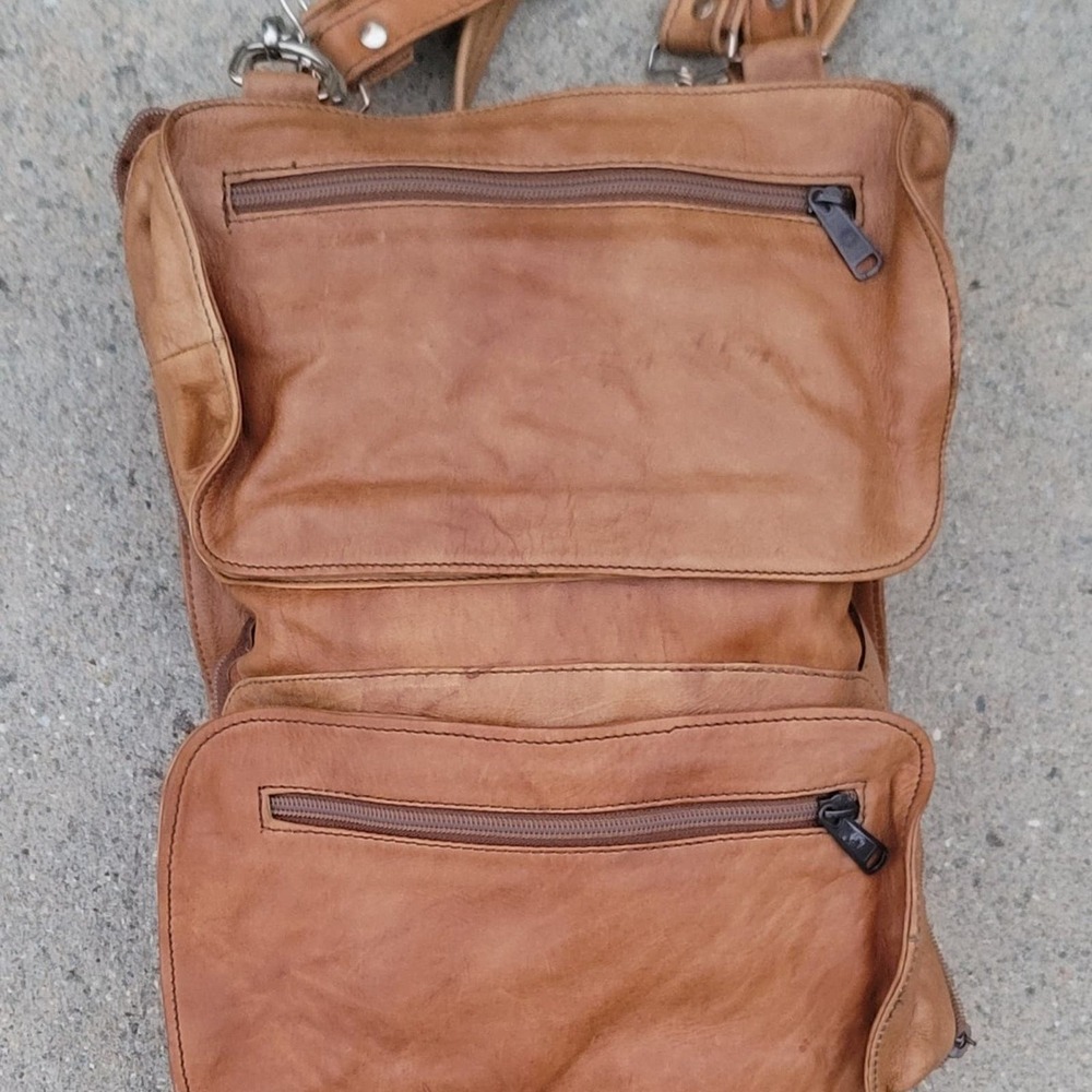 Vtg Karla Bolsas Leather Duffle Crossbody Bag Combo - Picture 11 of 12